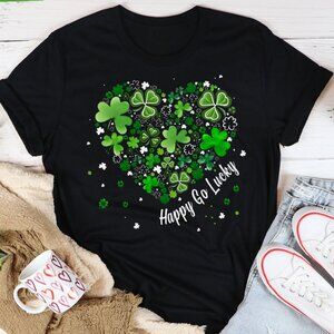 Saint Patrick's Day Heart Shirt, St Patrick Day Shirt, Shamrock Shirt  247